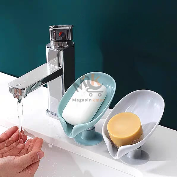 Support savon avec ventouse en plastique