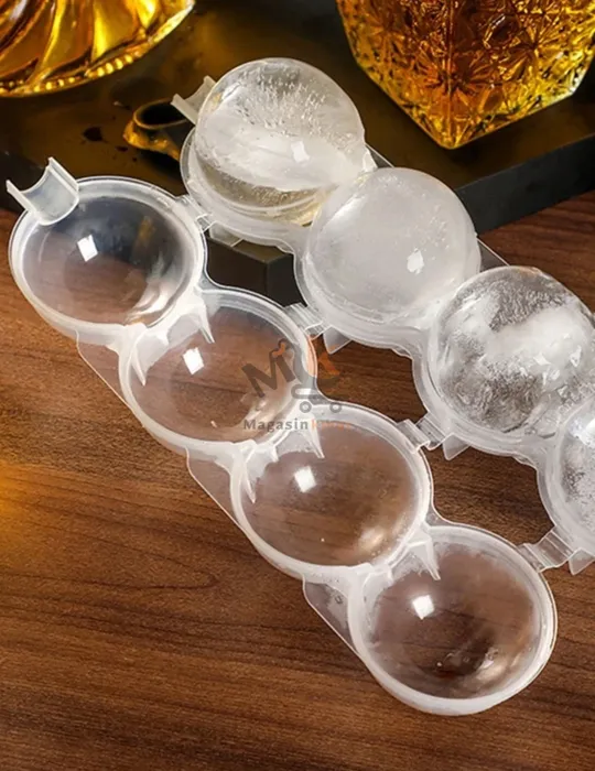 Lot de 4 moules à glace en plastique