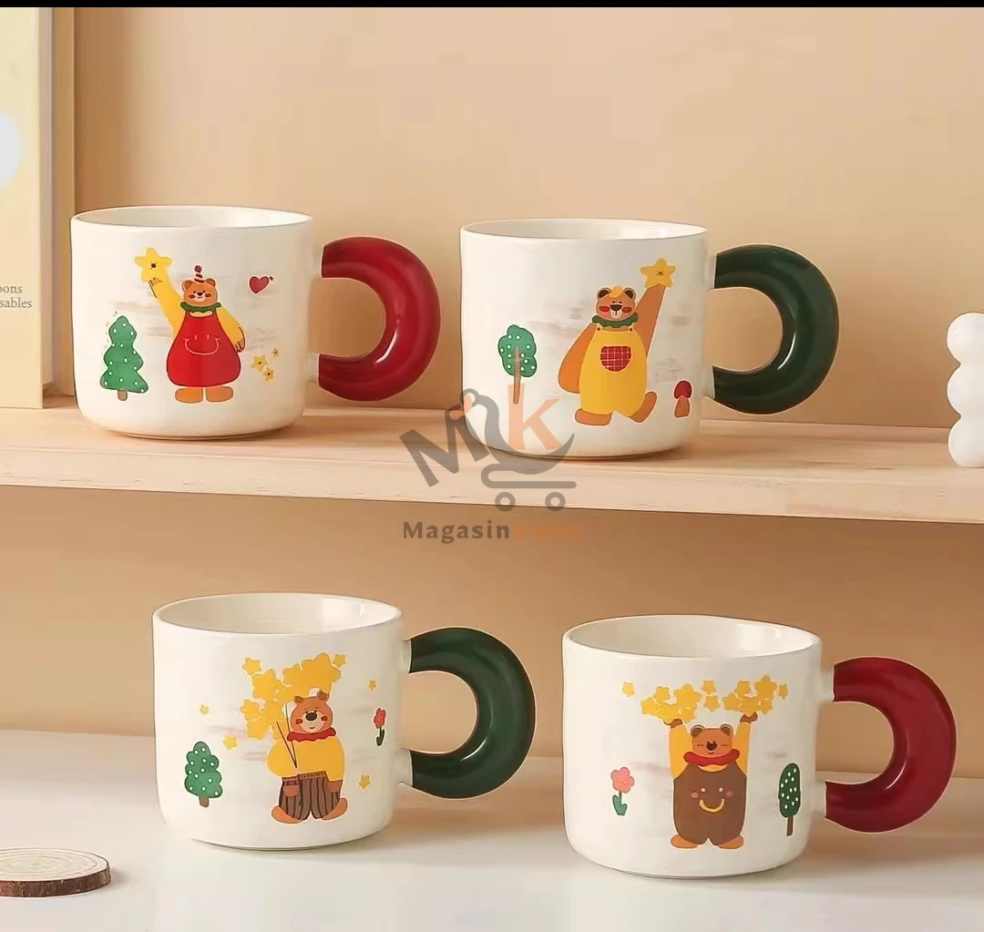 Mug en céramique motif animal – Tasse 400 ml