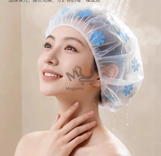 Lot de 3 bonnets de douche – Protection cheveux imperméable