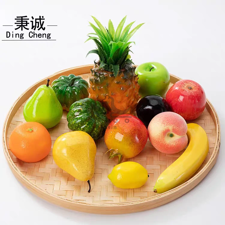 Fruits artificiels décoratifs en plastique – Idéal pour décoration maison et vitrine