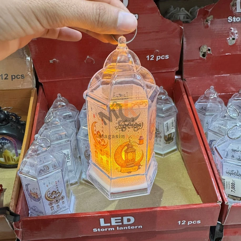 Fanous Ramadan en Plastique Lumineux 14cm