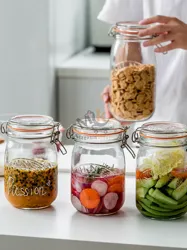 Bocal hermétique en verre 550ML