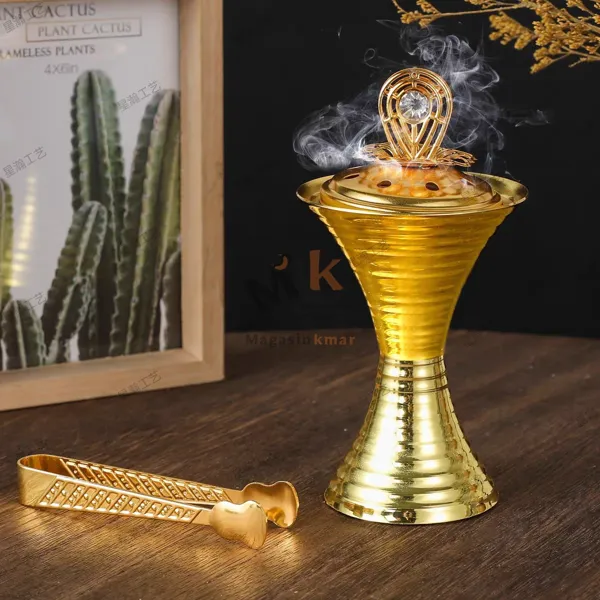 Mabkhra en métal – 12 cm – Brûleur d’encens traditionnel