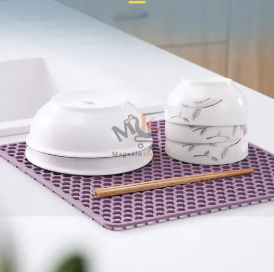 Tapis d'évier en silicone antidérapant