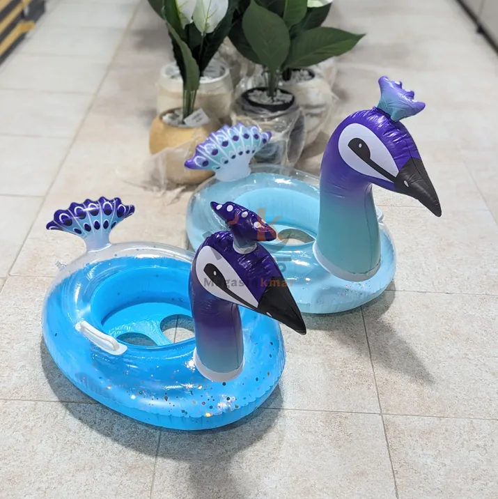 Bouée gonflable forme paon + 3 ans