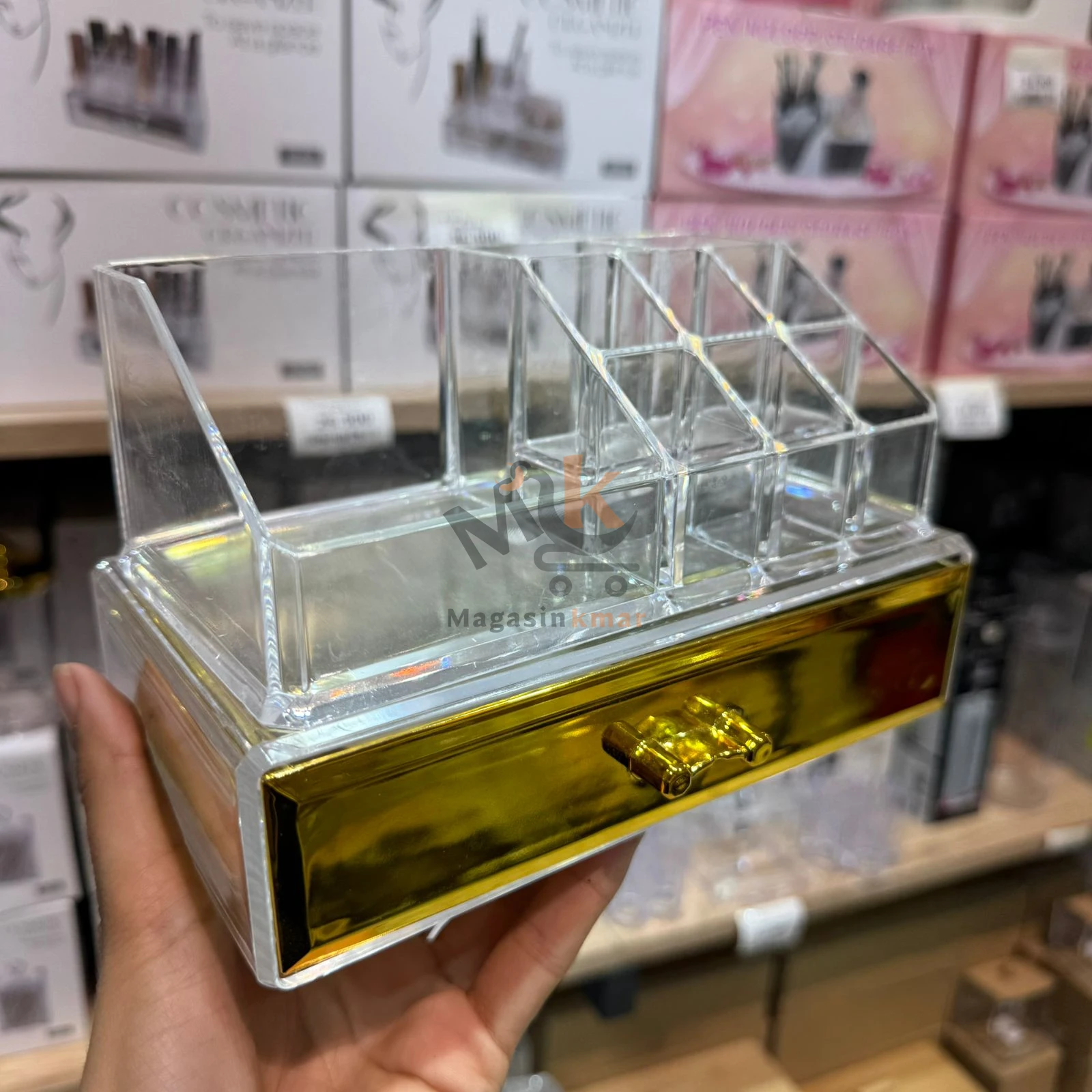 Organisateur maquillage en plexi – Rangement pratique pour cosmétiques