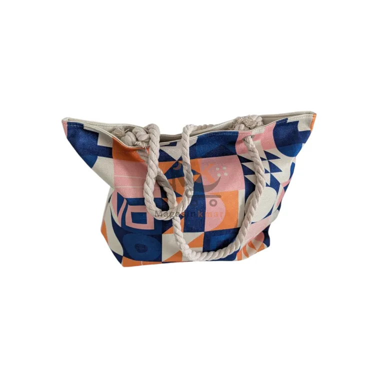 Sac de plage en tissu – Grand format léger et pratique pour vos sorties