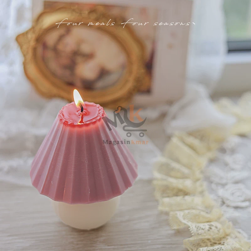 Bougie parfumée forme champignon