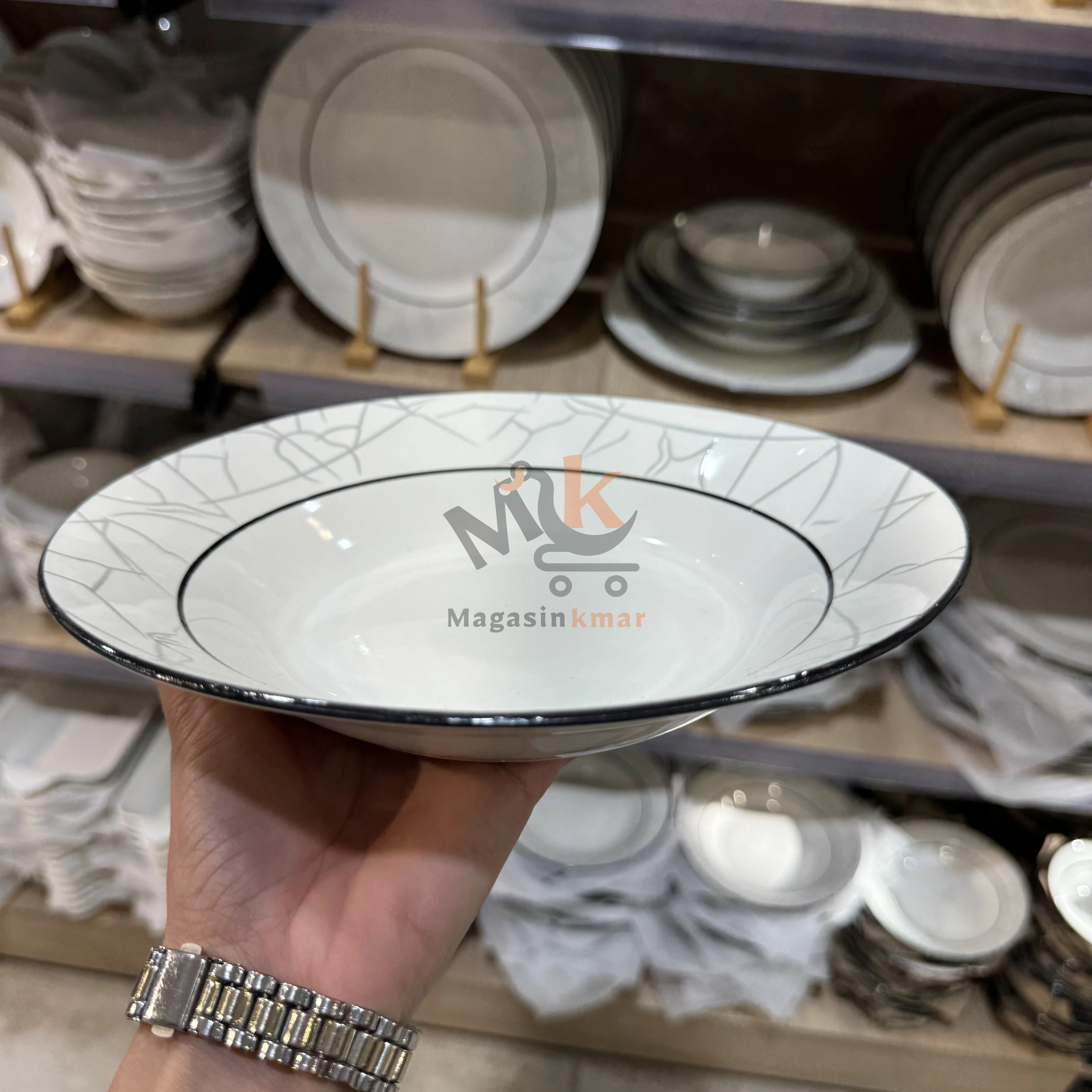 Assiette creuse en céramique 27 cm – Idéale pour soupe et plats