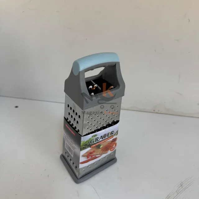 Râpe à salade 4 faces en inox – Ustensile multifonction pour cuisine