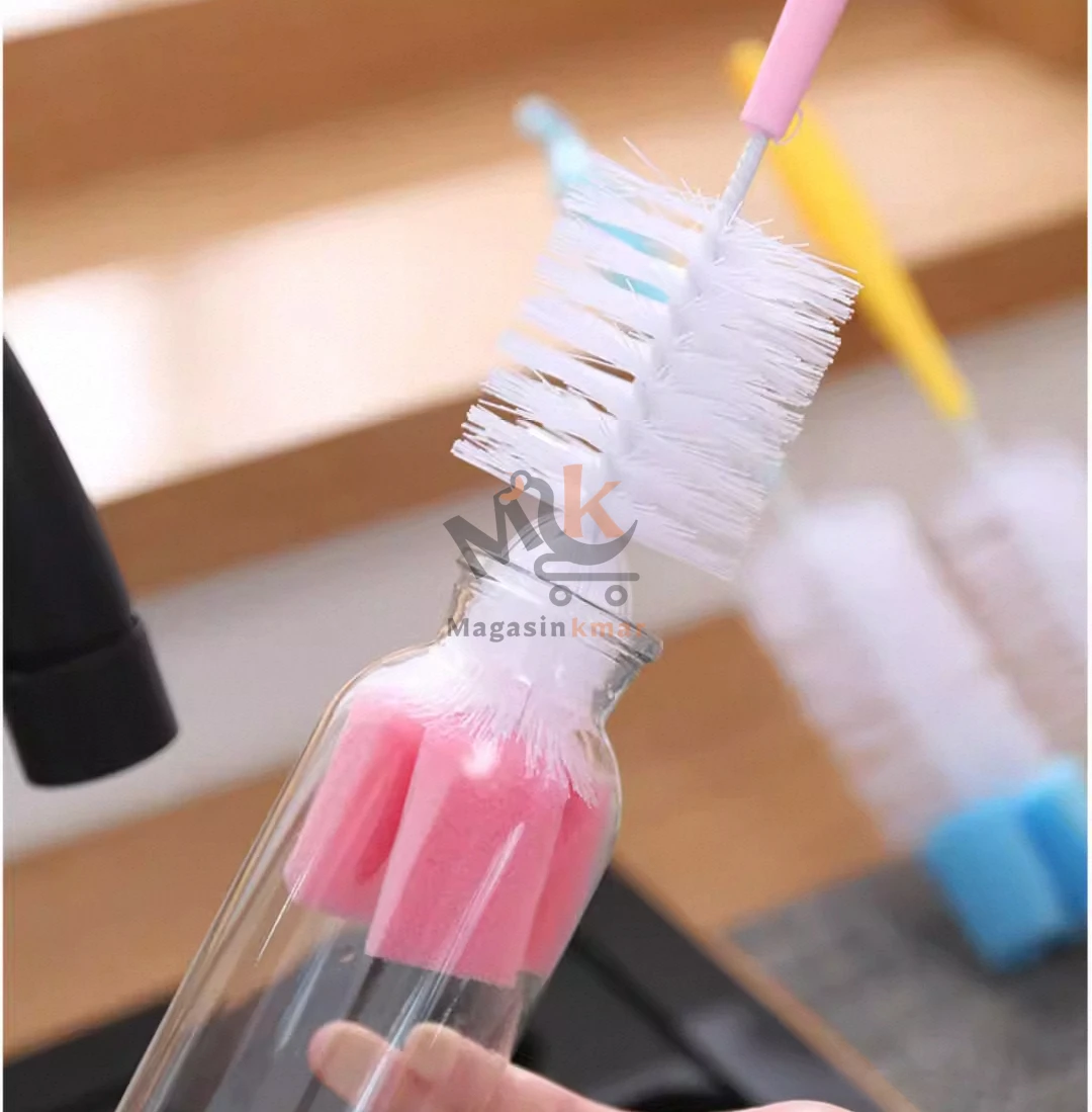 Brosse biberon et verre en plastique – 30 cm – Nettoyage précis et hygiénique