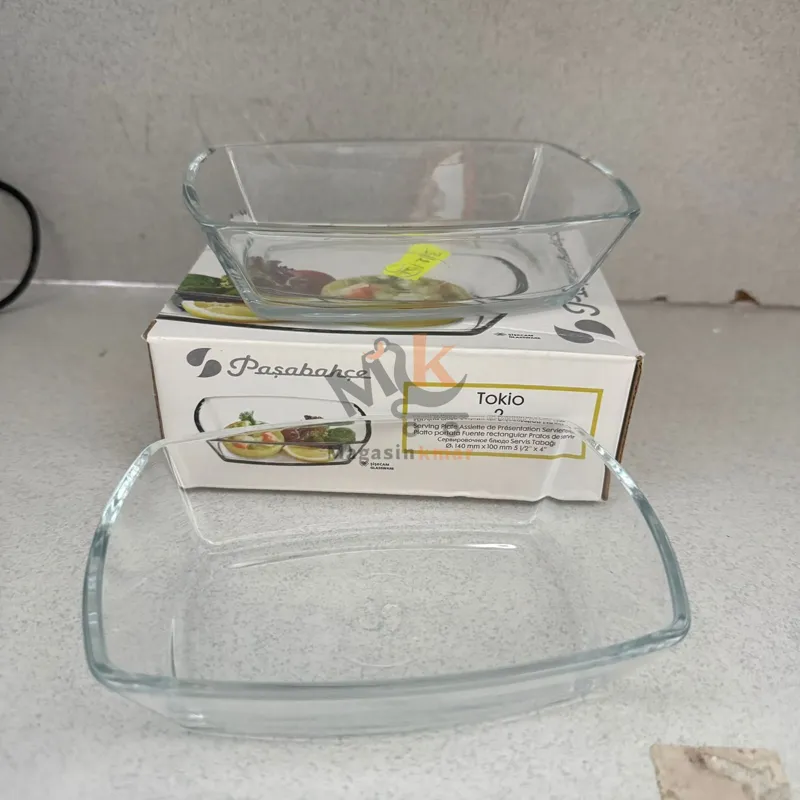Lot de 2 raviers en verre – Idéals pour service et présentation