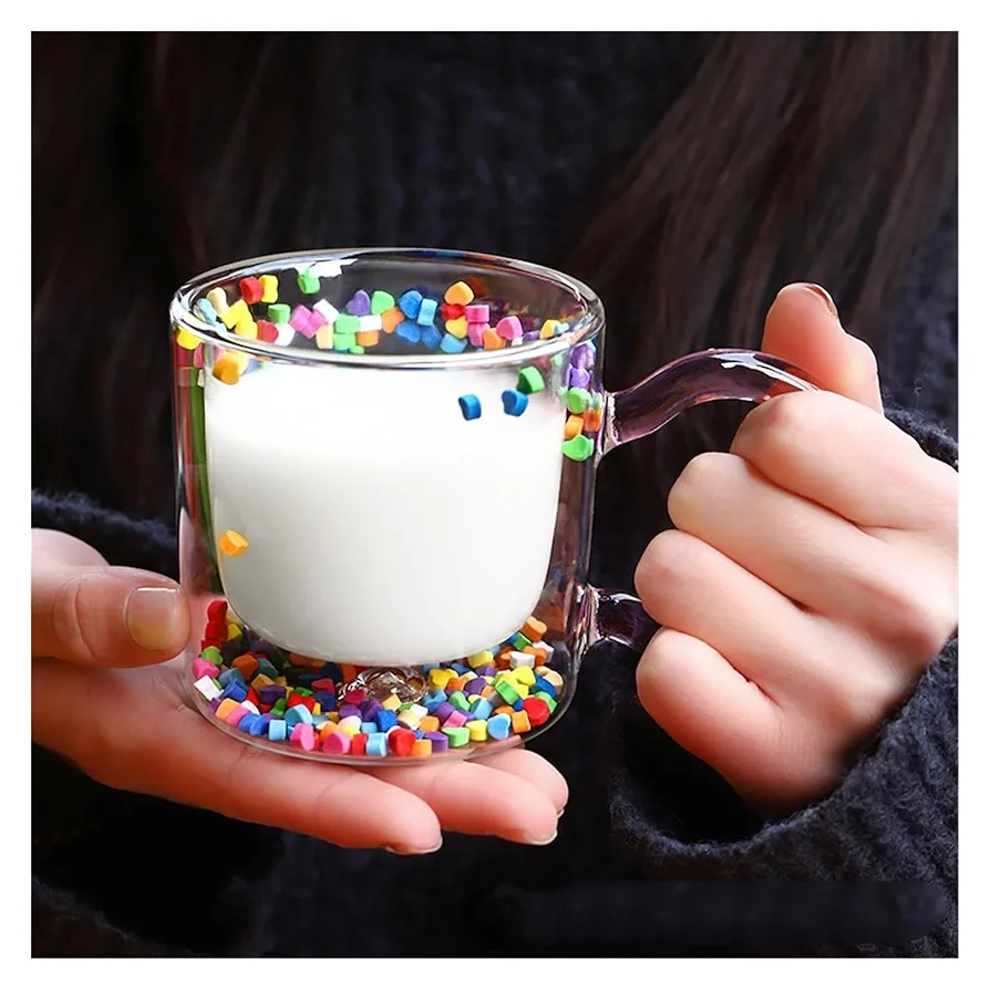 Chope en verre double paroi