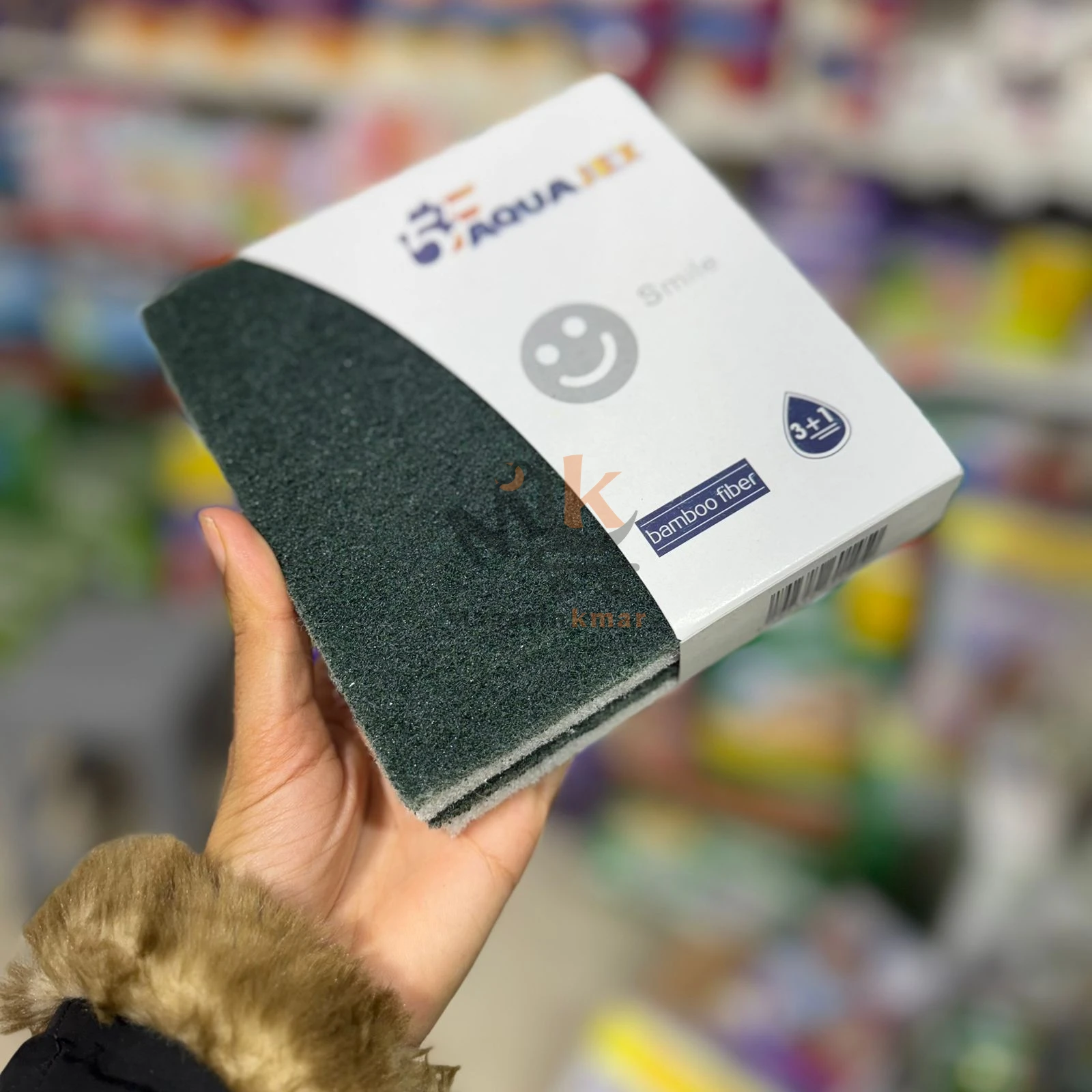 Éponge Jex Luxe bicolore 3+1 – Nettoyage efficace multi-surface