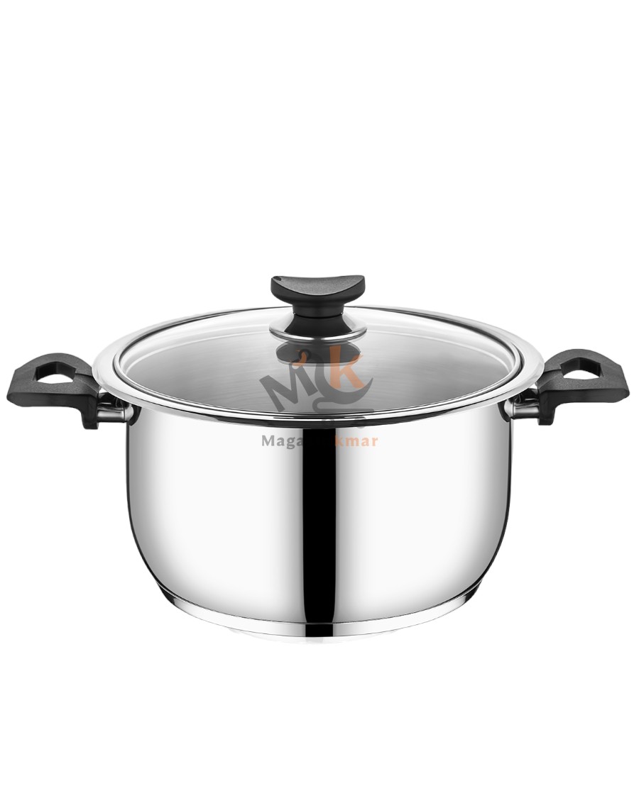 Tem Faitout Inox 18/10 24cm- Modèle ELIOS