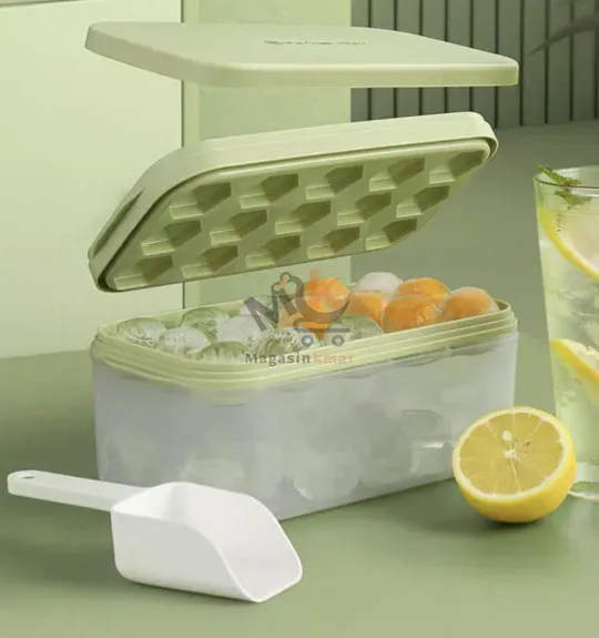 Moule glaçons avec bac en plastique