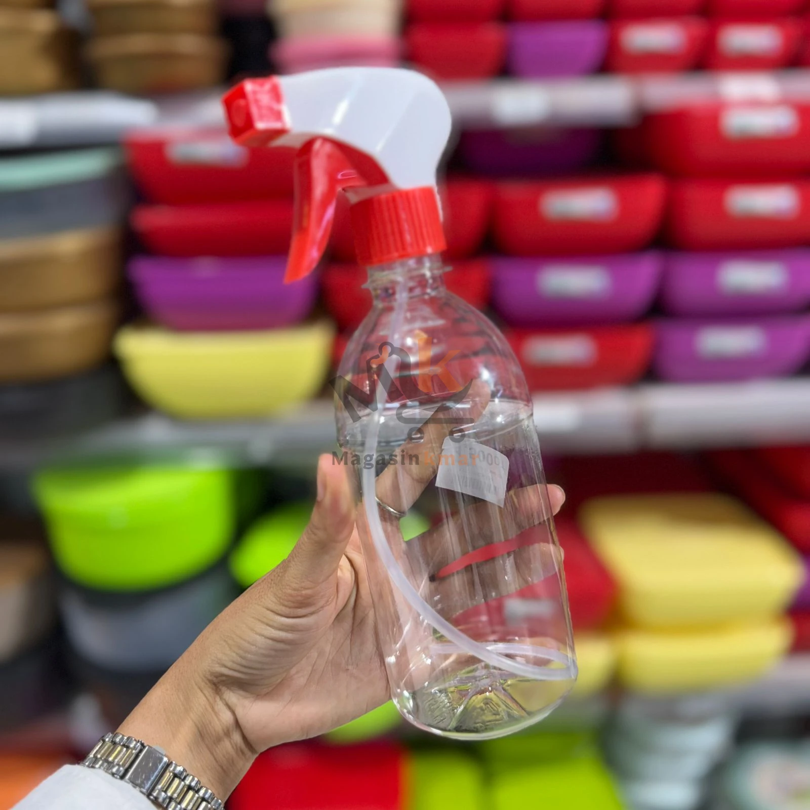 Bouteille spray en plastique 500 ml avec pulvérisateur – Idéale pour produits ménagers ou cosmétiques