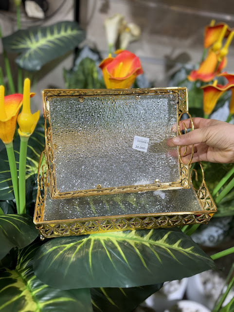 Plateau métal  avec Fond en plexi _PM