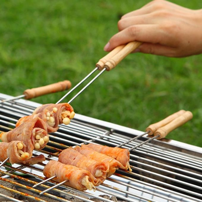 Brochette en métal 30cm _ 6pièces