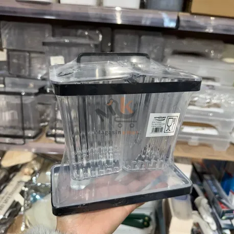 Porte-couverts en plexi avec support – Organisation élégante de cuisine