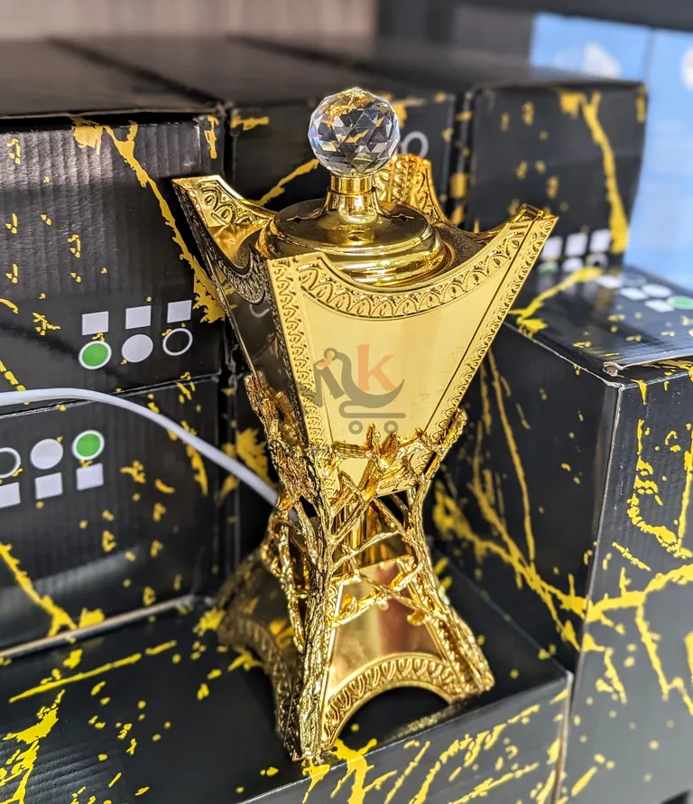 Encensoir Electrique Métallique Doré