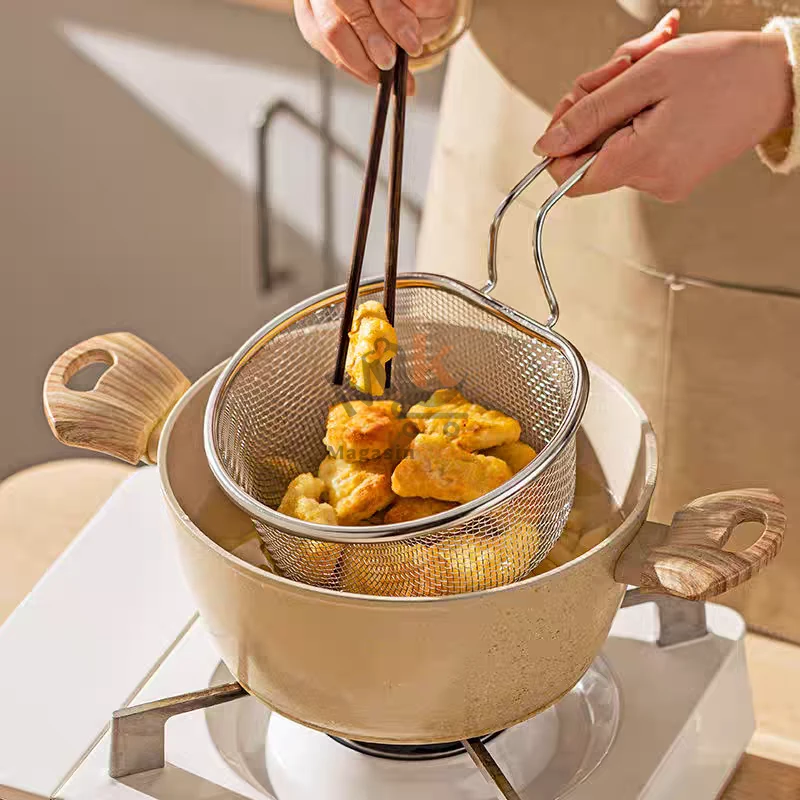 Friteuse 24 cm en acier inoxydable