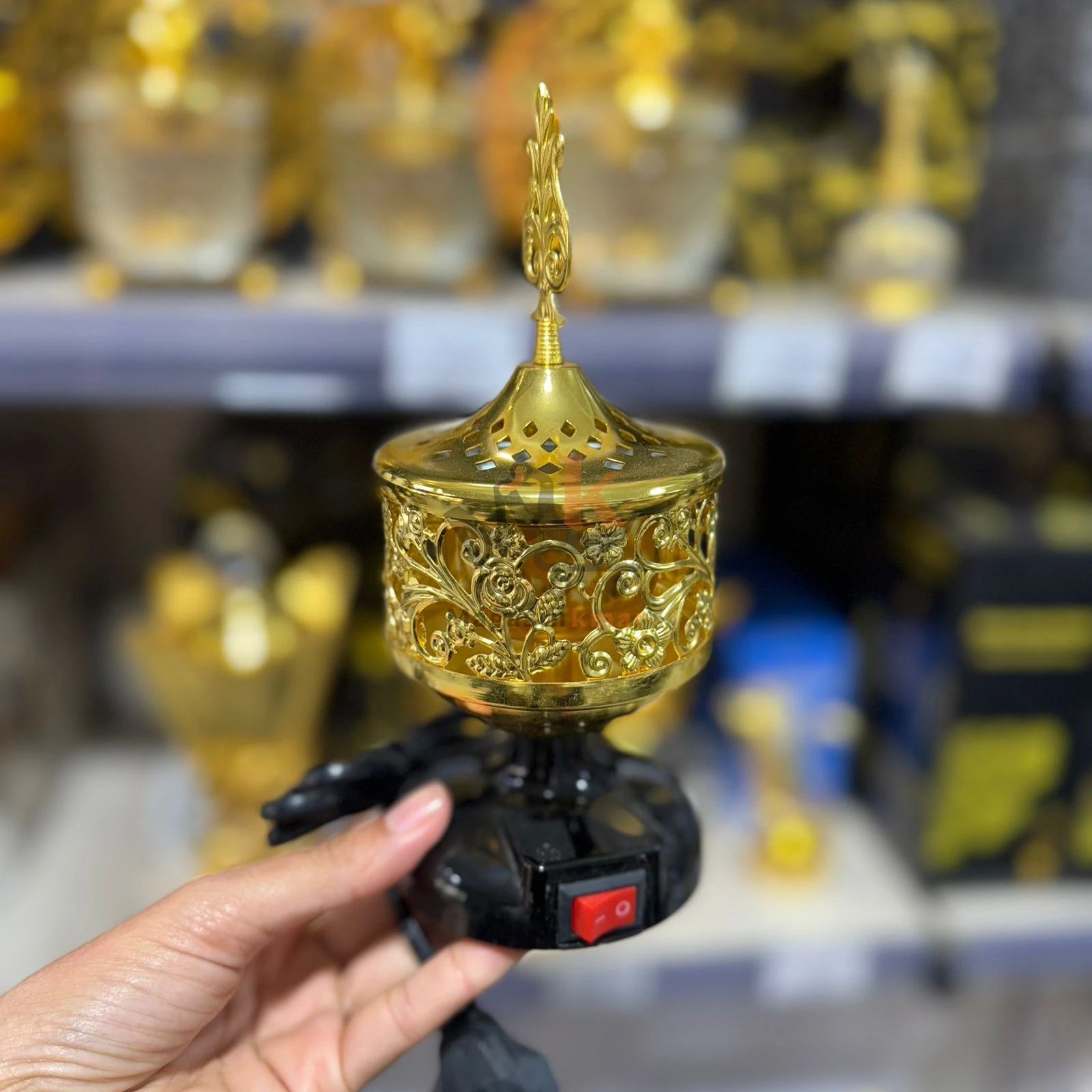 Mabkhra électrique en métal – Encensoir moderne pour parfum d’ambiance