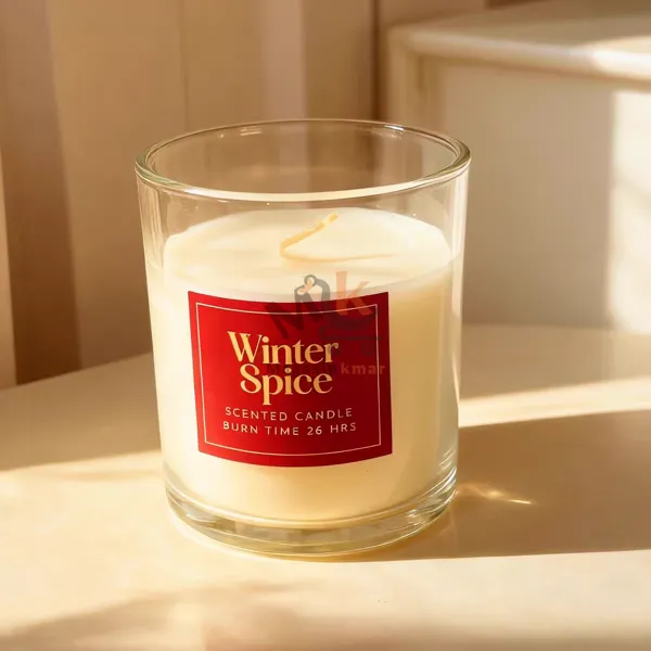 Bougie parfumée en verre – Ambiance relaxante et décorative