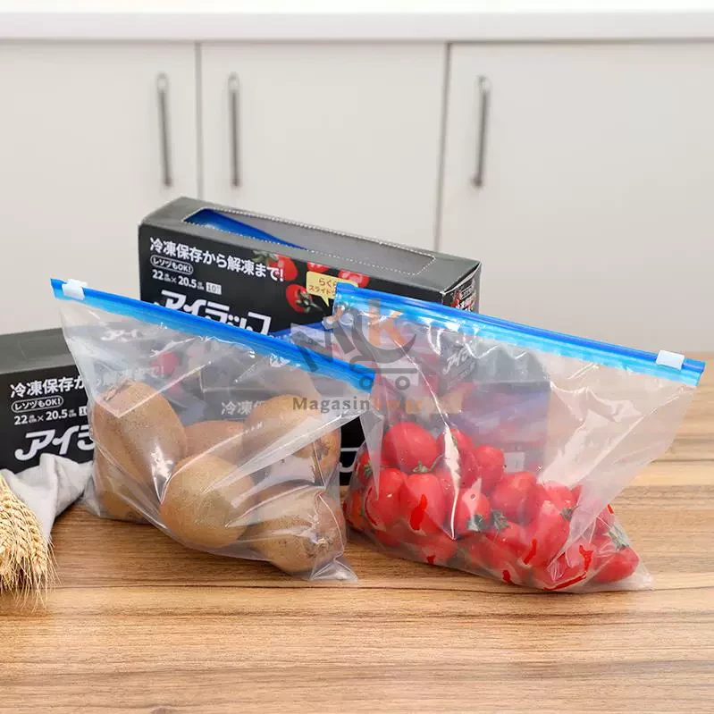 Paquet de 15 sacs de congélation à fermeture_ 3 L