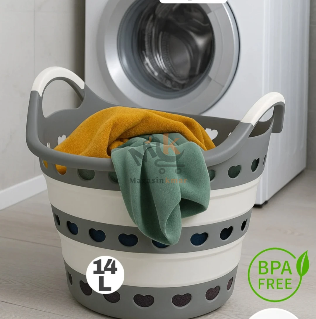 Panier pliable en plastique 14L – Léger, pratique et gain de place