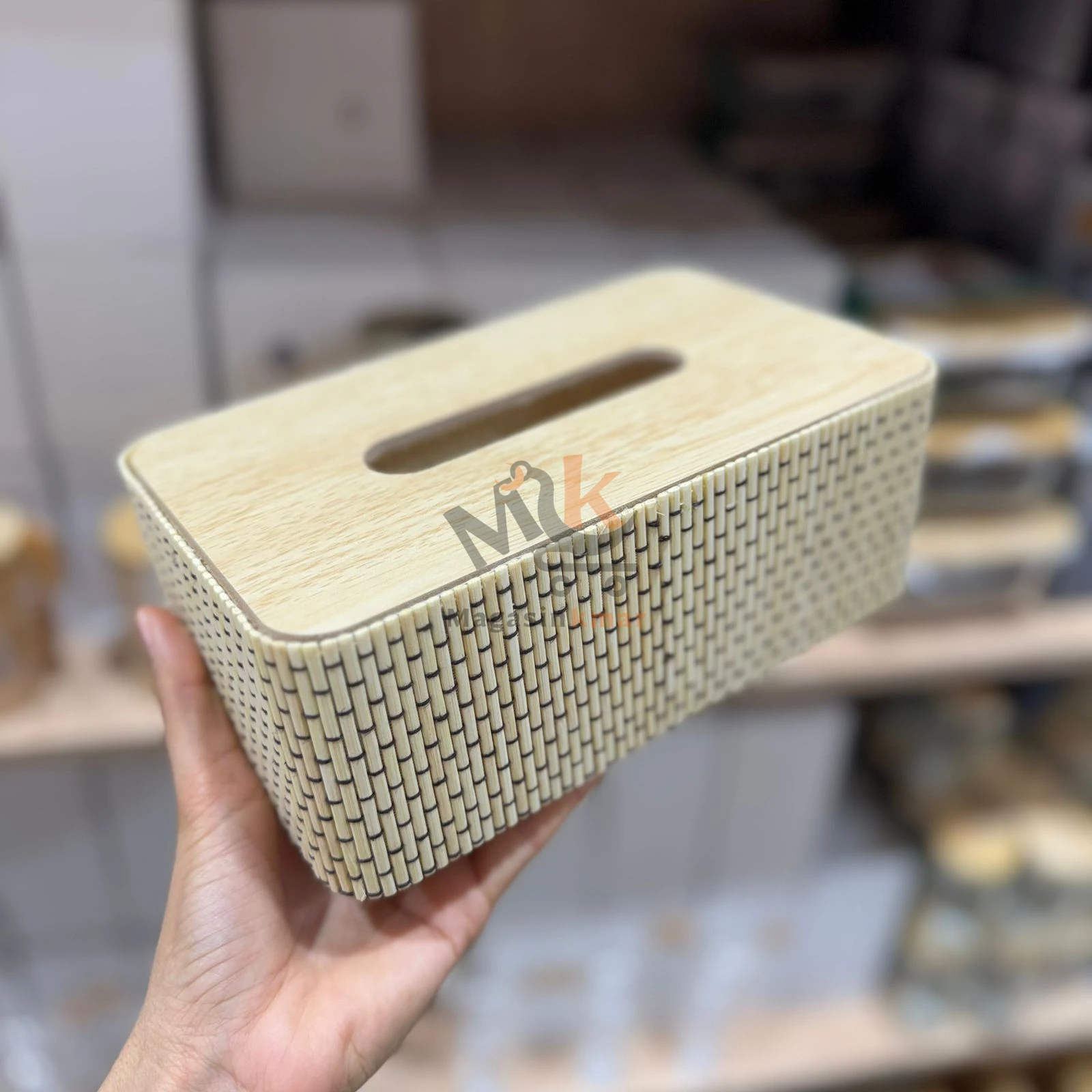 Porte-serviettes en bois bambou