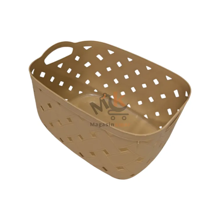 Panier de rangement avec deux manche