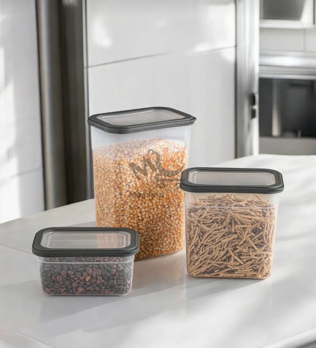 Boîte de conservation alimentaire 1.9 L en plastique PP5 – Hermétique et pratique