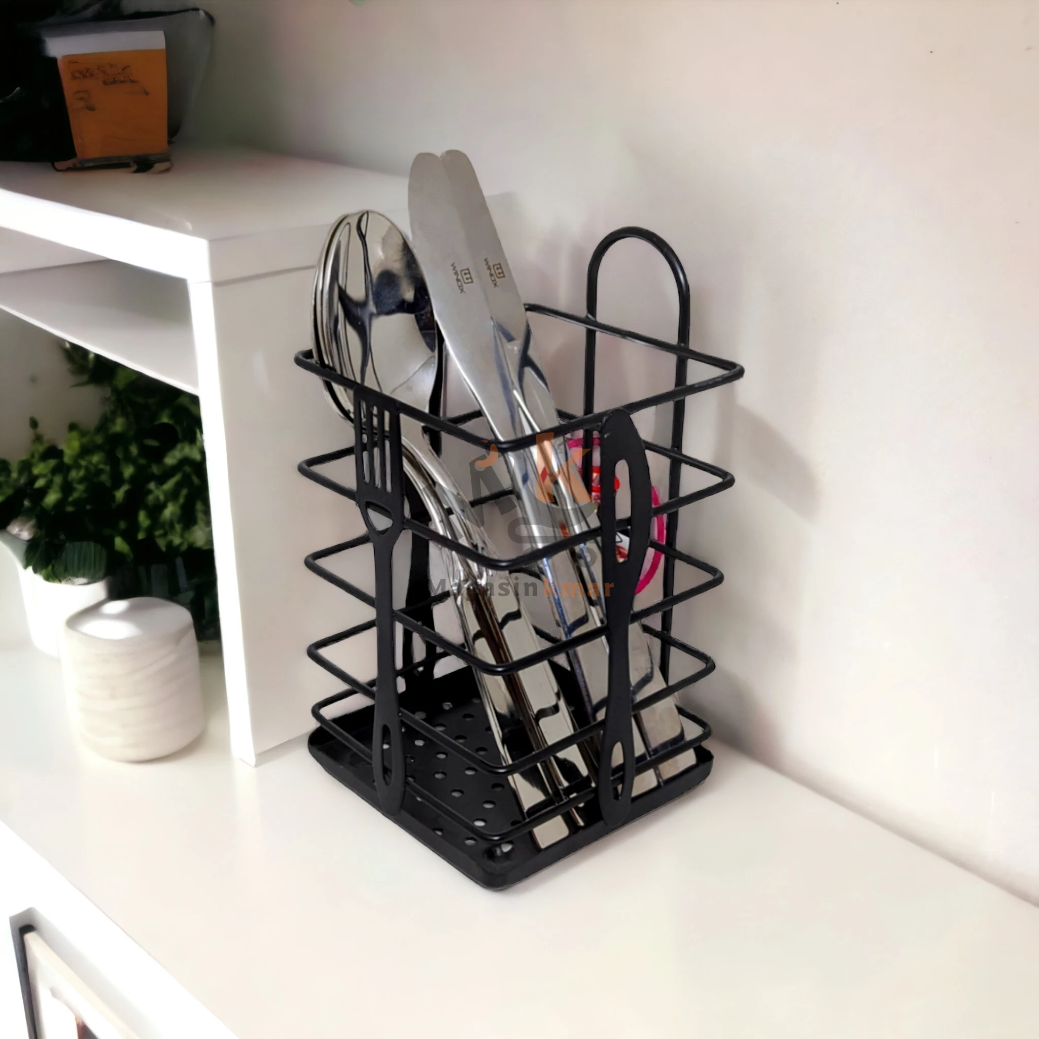 Porte cuillère carré en métal