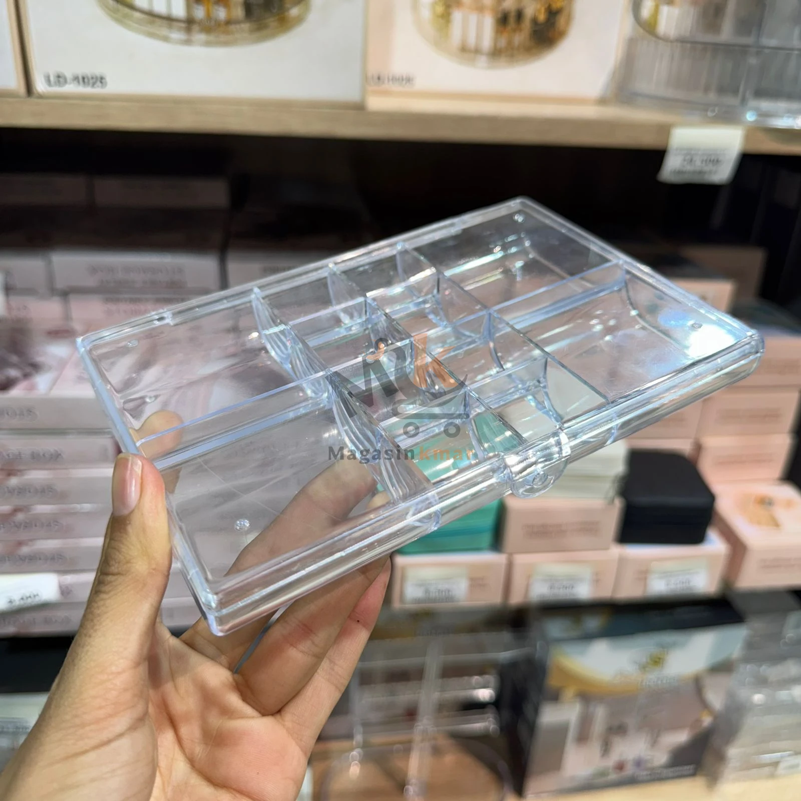 Porte-bijoux rectangulaire en plexi – Rangement élégant et transparent