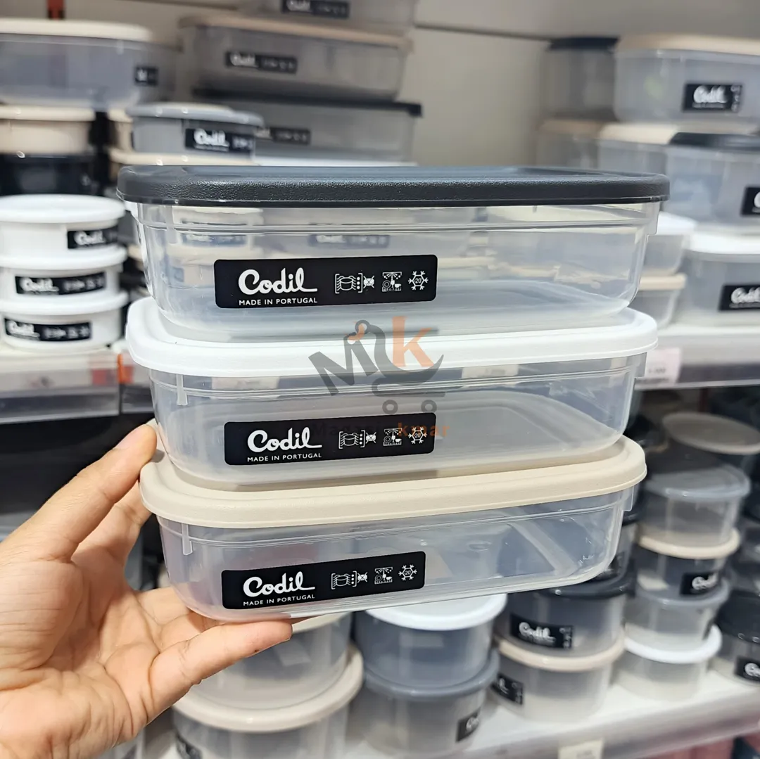 Boîte alimentaire Codil rectangulaire – Plastique 0,8 L