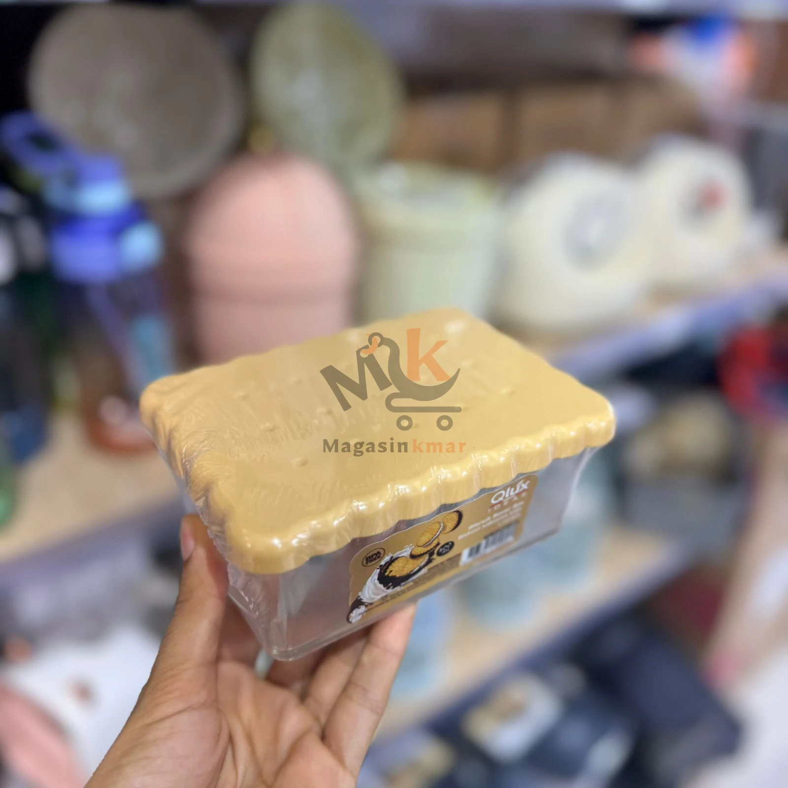 Boîte de conservation alimentaire en plastique – Forme biscuit