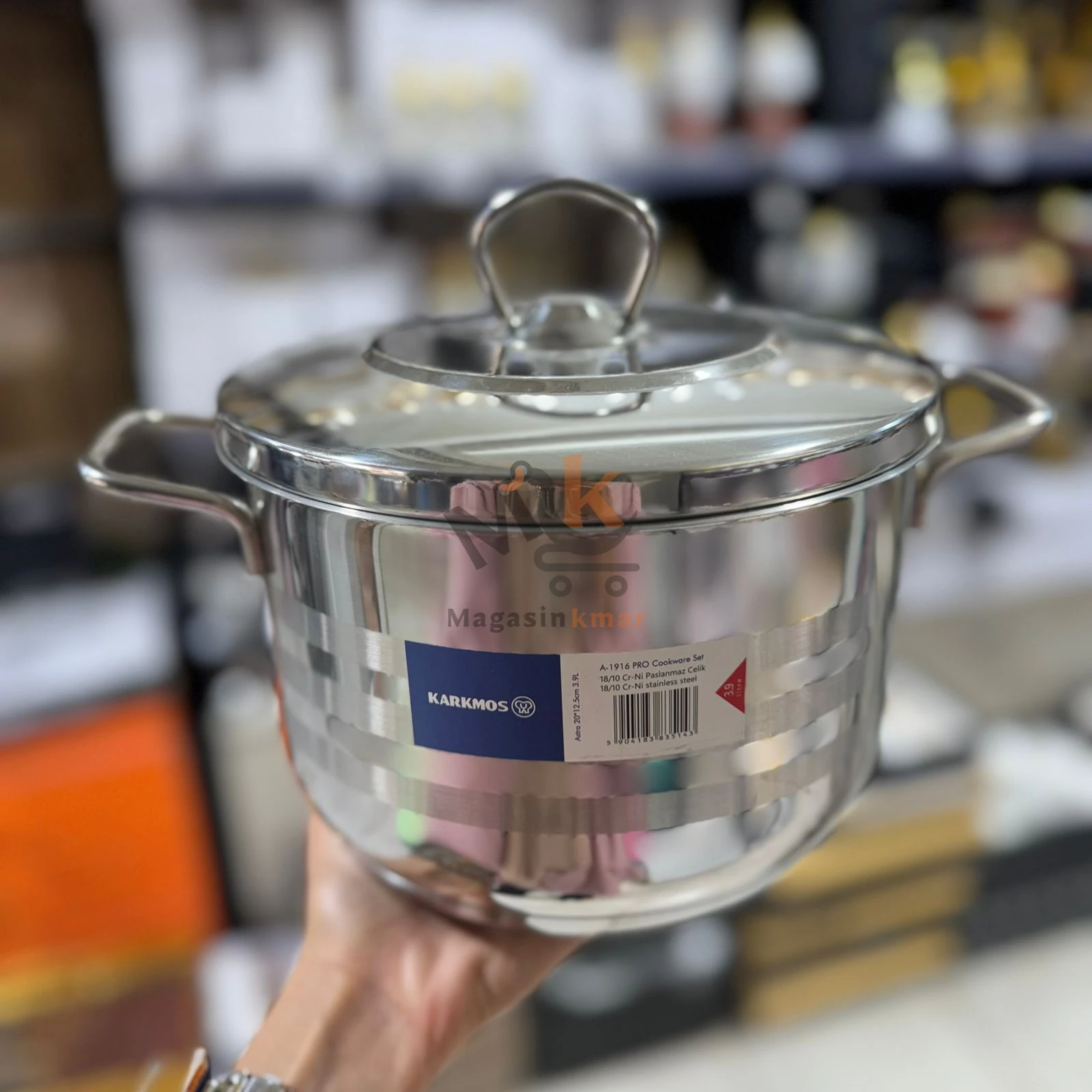 Faitout Karkmos 7,9 L en acier inoxydable – Résistant et compatible tous feux