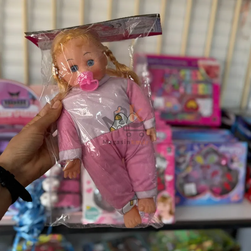 Poupée bébé avec sucette 30cm