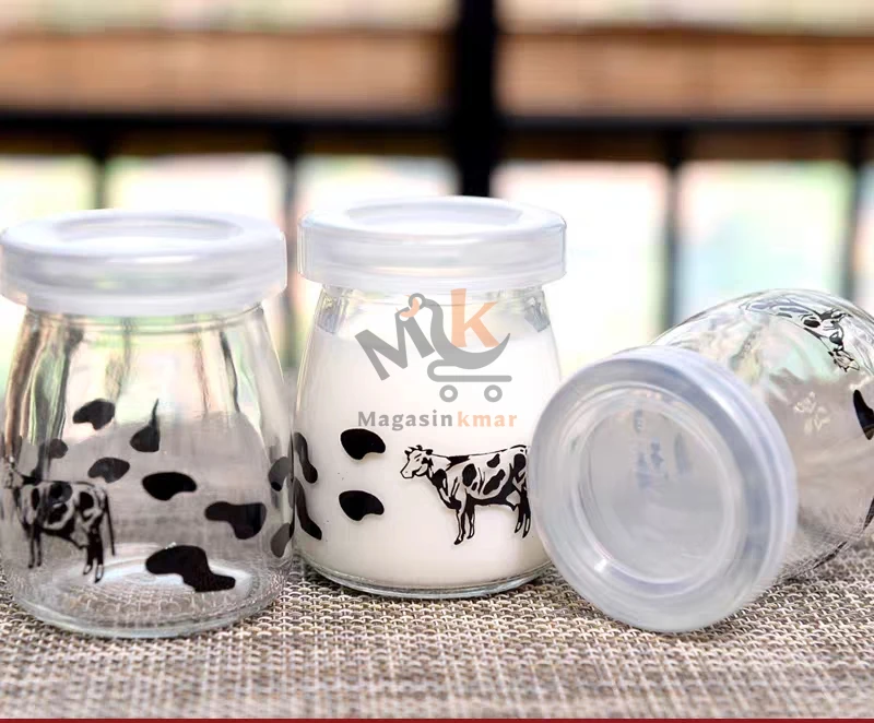 Mini boîte en verre 100 ml – Idéale pour lait, eau