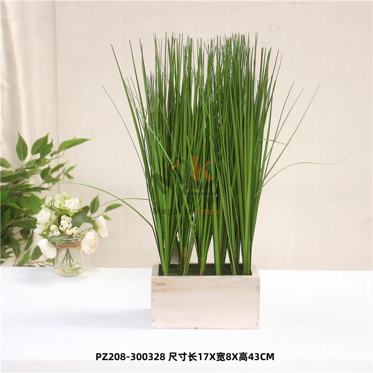 Plante artificielle décorative avec pot rectangulaire