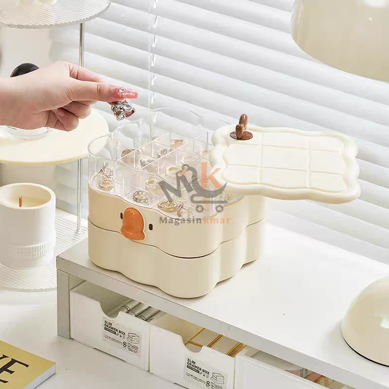 Organisateur de bijoux a 3 étage rotative