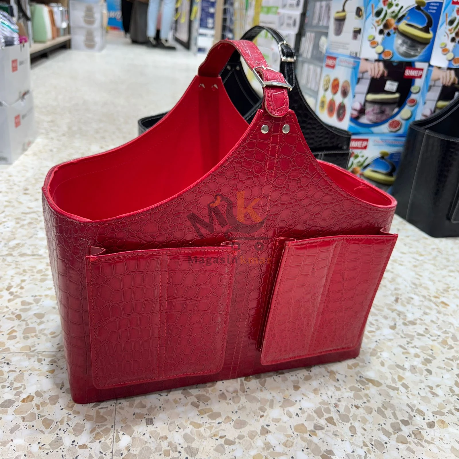 Sac en cuir élégant – Grand format 40×35 cm avec large contenance