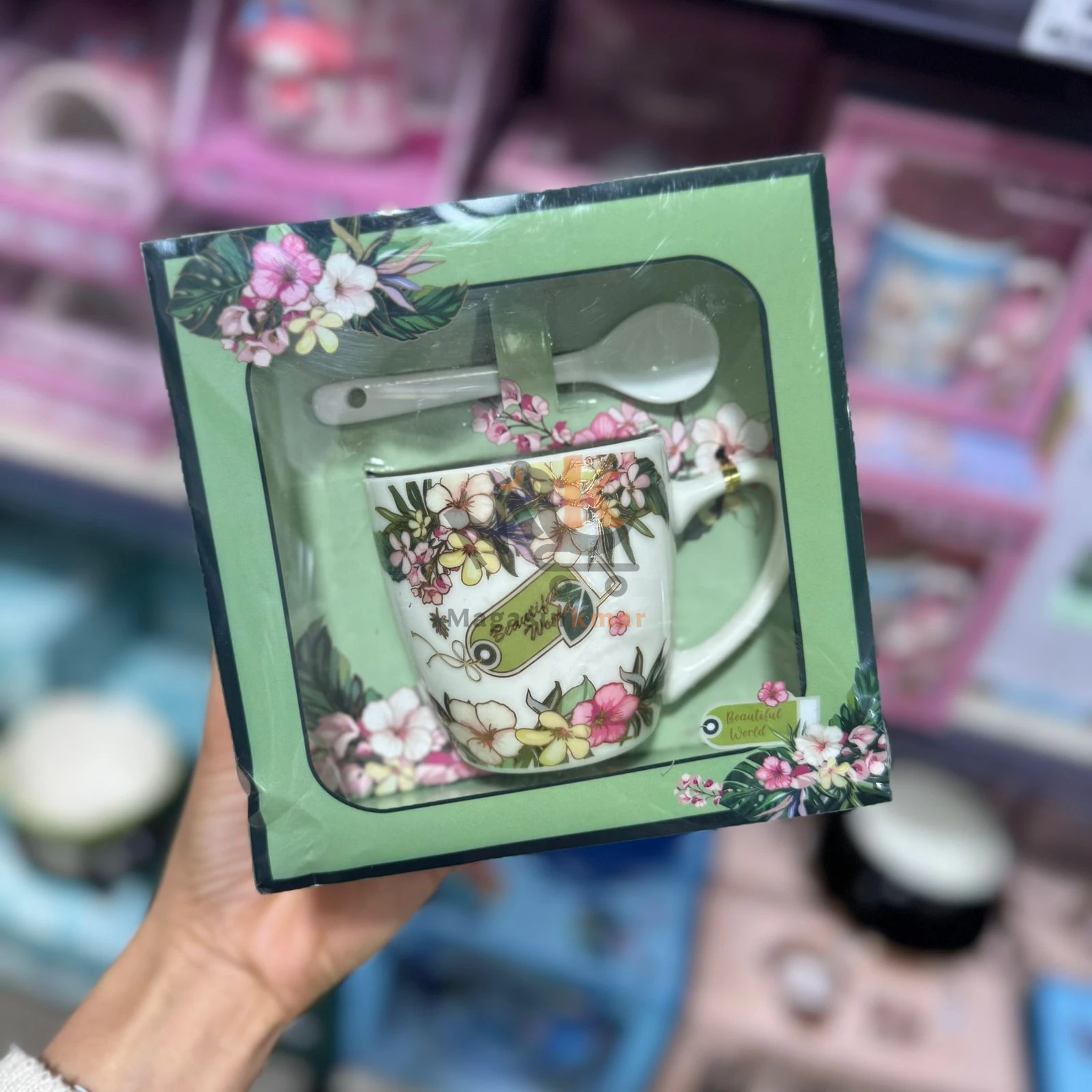 Chop en céramique avec cuillère– Idéal pour café et boissons chaudes