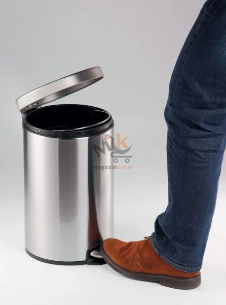 Poubelle en métal 6 L – Modèle PM robuste et compact