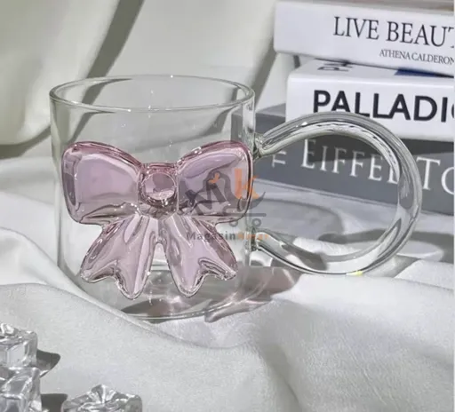 Chop en verre décor papillon– Élégant et décoratif