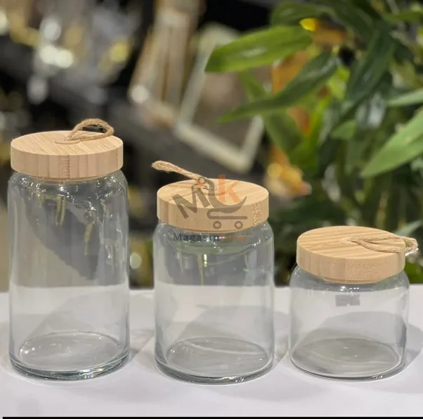 Bocal en verre hermétique avec cuillère 11.5 cm