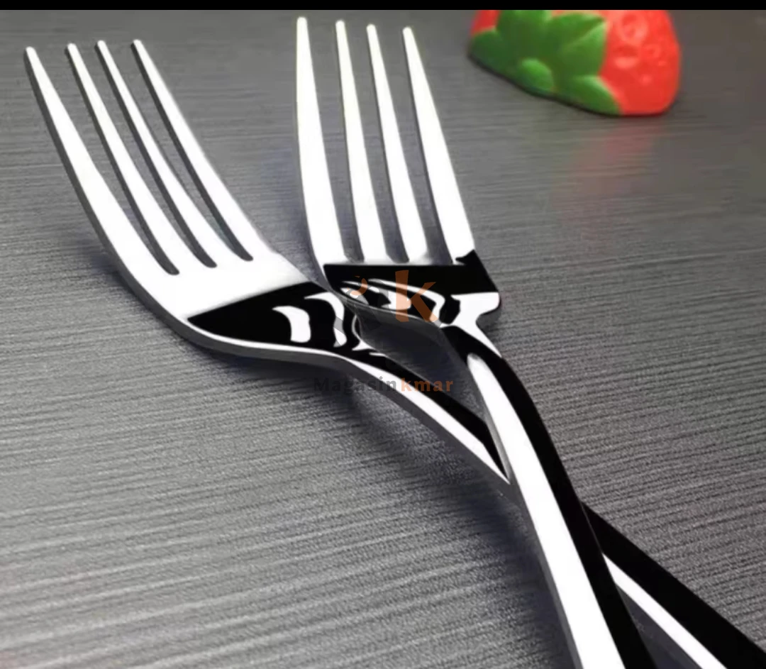 Fourchette inox à 6 pinces