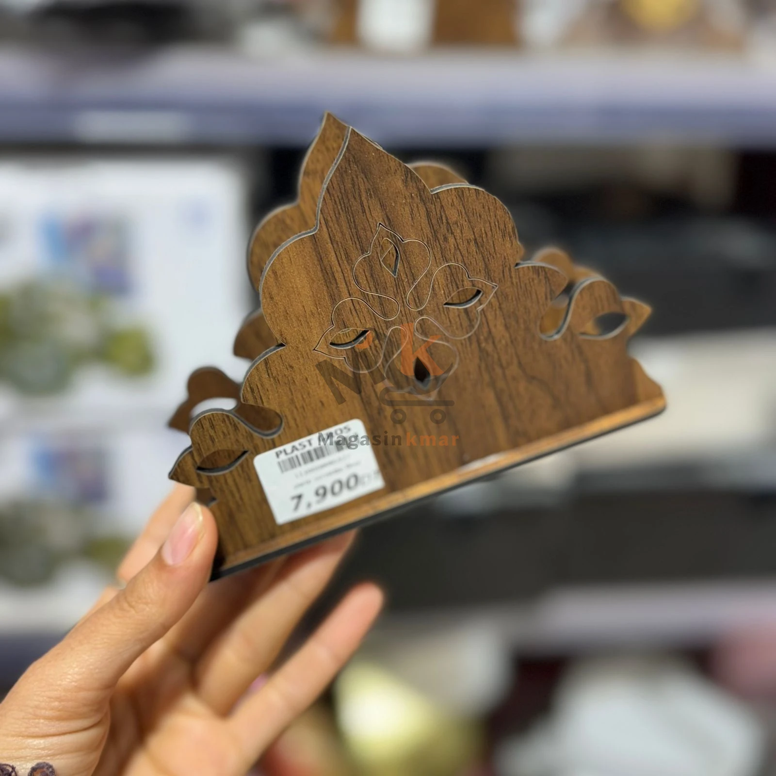 Porte-serviettes en bois 13 cm – Support élégant pour serviettes de table